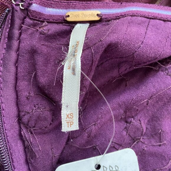 Free People Beaded Bustier/Corset dress w/ Pleated & Ruffled Tulle Skirt XS #318 - Picture 10 of 11